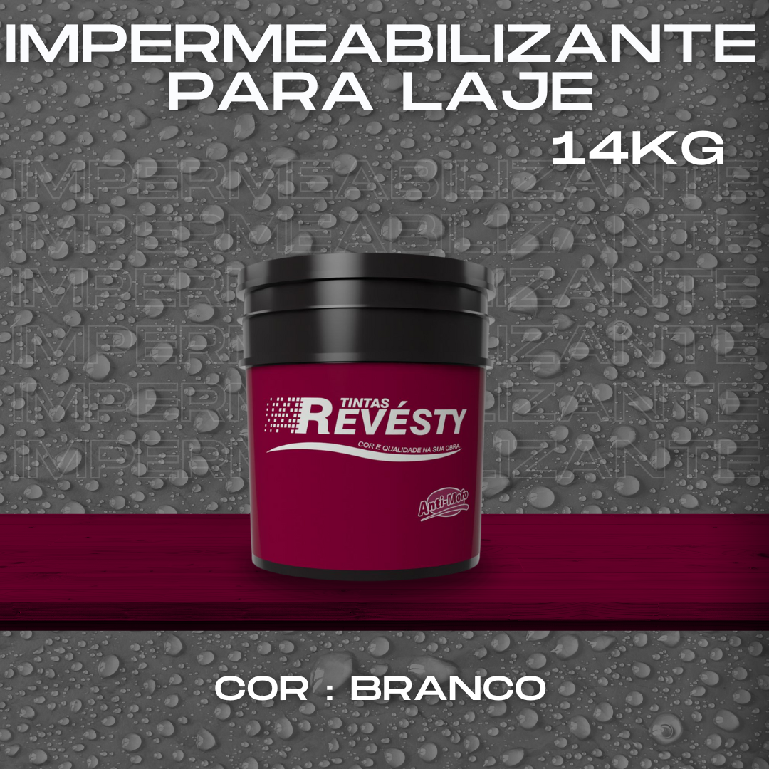 Impermeabilizante para Laje 14kg - Revesty