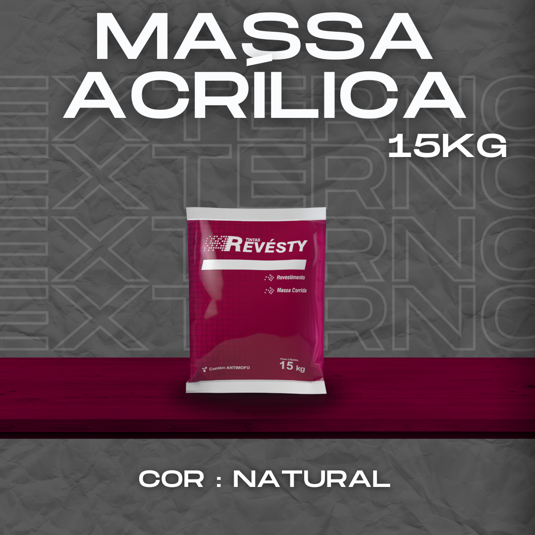 Massa Acrílica 15Kg - Revesty