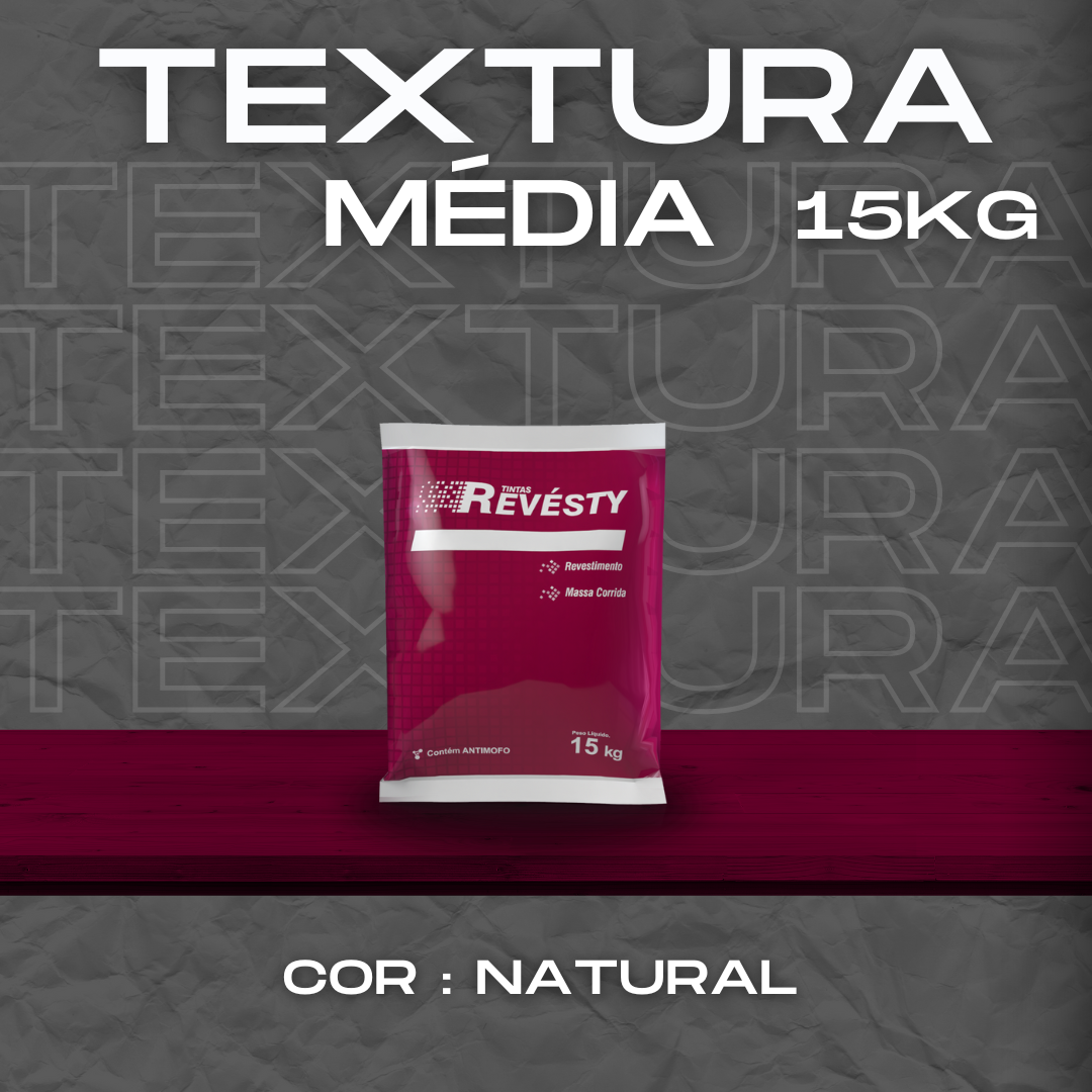 Textura Média 15kg - Revesty