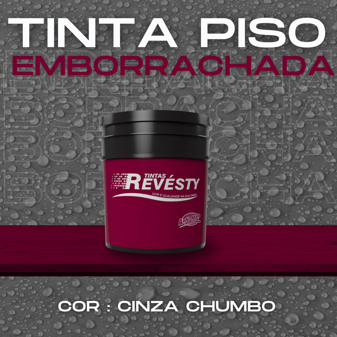 Tinta Piso Emborrachada 18L - Revesty